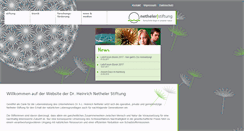 Desktop Screenshot of netheler-stiftung.de